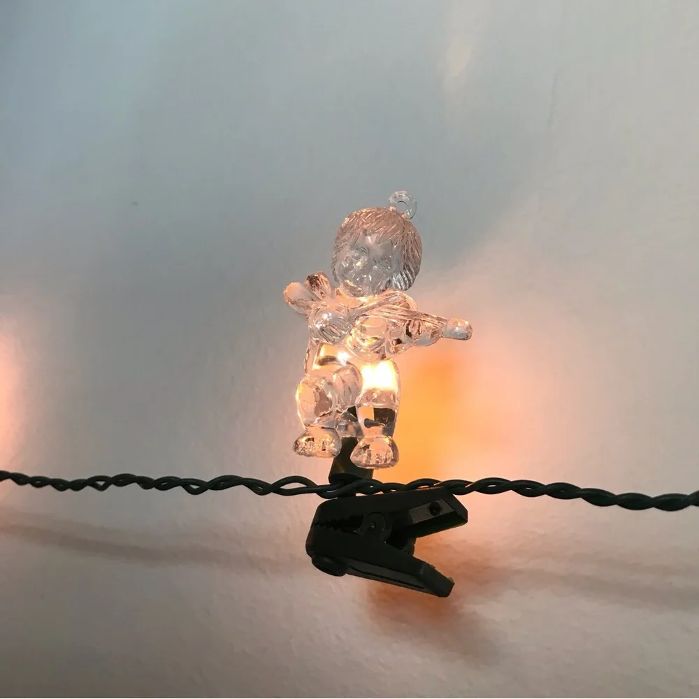 VTG Set of 20 Lighted Angels Cherubs Ornaments Christmas Holiday